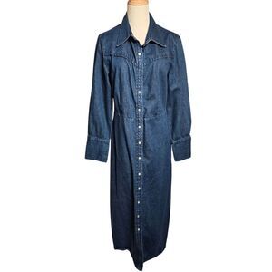 Chelsea Studio Vintage Dark Denim Maxi Dress